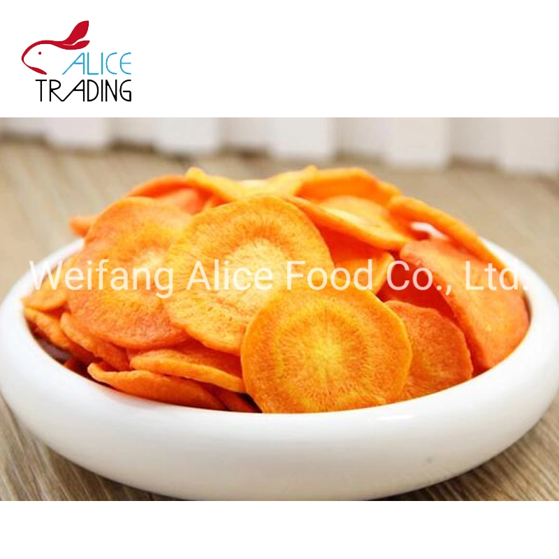 Healthy Vegetable Snack Fried Carrot Chips