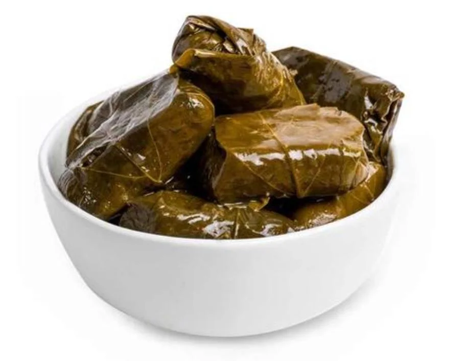 Grape Leaves in Plastic Drums in Brine